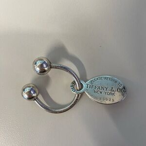 Return to Tiffany Oval Screwball Key Ring